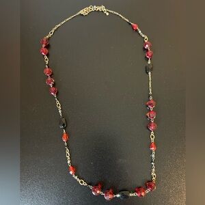Red & Black beaded necklace